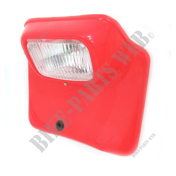 Front plate Honda XR200R, XR250R and XR500R 1982 Tahitian Red - PLAQUE PHARE XR500RC ROUGE